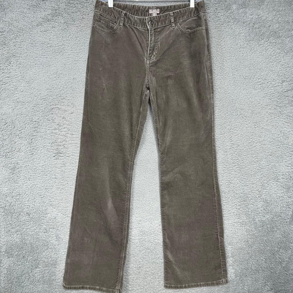 J Jill Jeans Women's Sz 8 Brown Stretch Authentic Fit Below Waist Boot Cut Denim